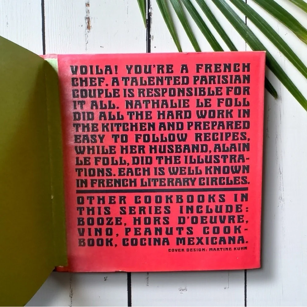 French Favourites – Vintage 1969 French Cookbook | Dust Jacket